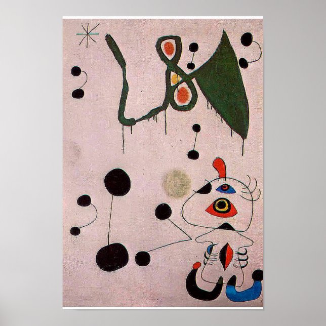 joan miro paintings art, abstract art poster (Front)