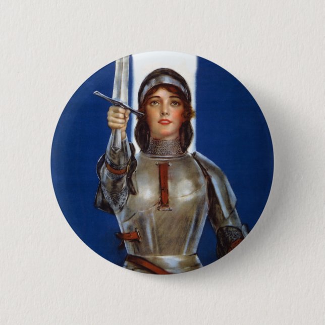 Joan of Arc 6 Cm Round Badge (Front)