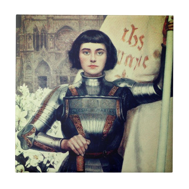 Joan of Arc (Albert Lynch illustration) Tile (Front)