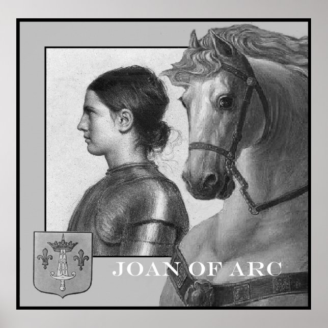 Joan of Arc and her war horse Poster (Front)