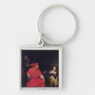Joan of Arc and the Cardinal of Winchester Key Ring