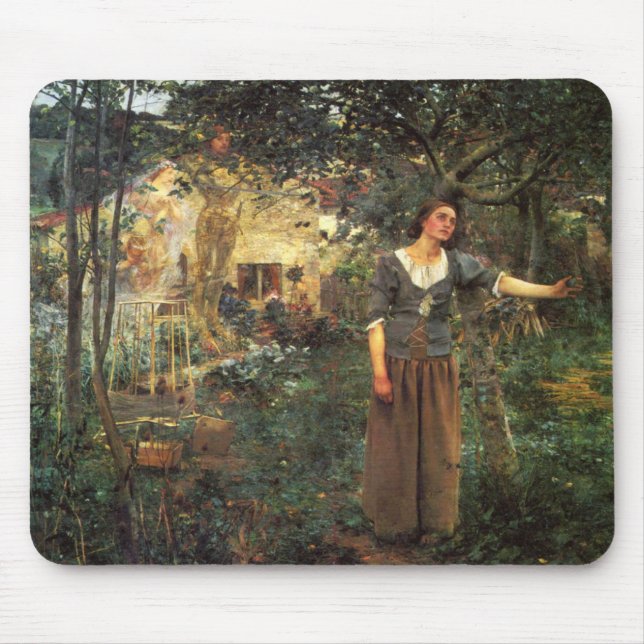 Joan of Arc by Jules Bastien Lepage Mouse Pad (Front)