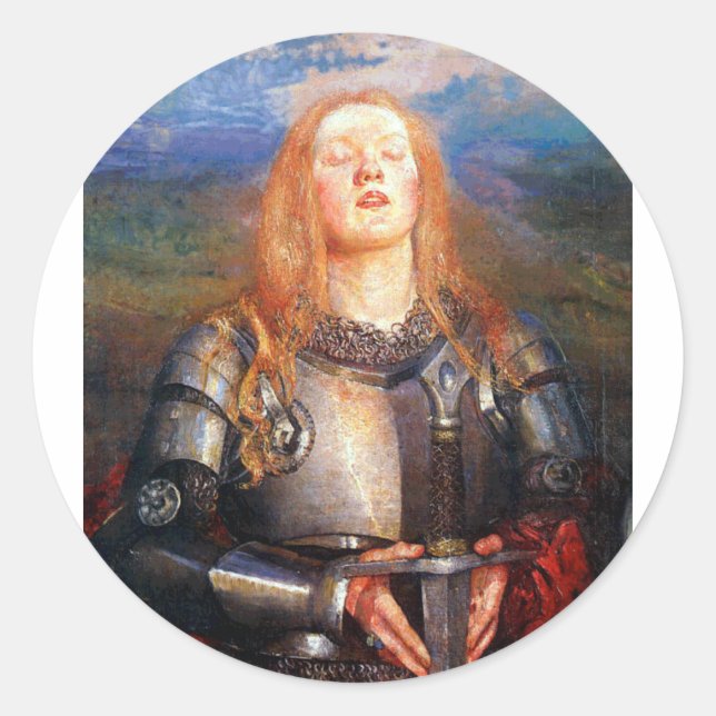 Joan of Arc Classic Round Sticker (Front)