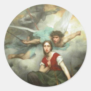 Joan of Arc Classic Round Sticker