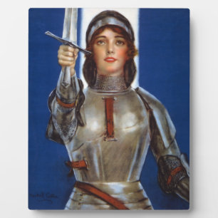 Joan of Arc, French Feminist, Hero & Martyr, WPA P Plaque