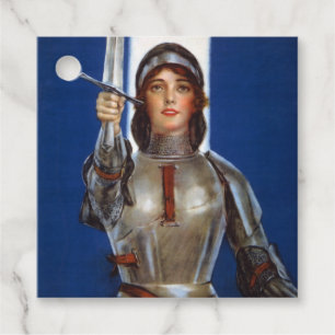 Joan of Arc French Heroine, Knight Maid of Orleans Favour Tags