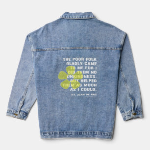 Joan of Arc Helped Poor Folk Denim Jacket