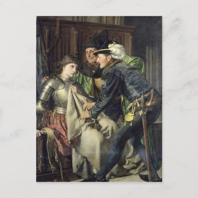 Joan of Arc  Insulted in Prison, 1866 Postcard (Front)