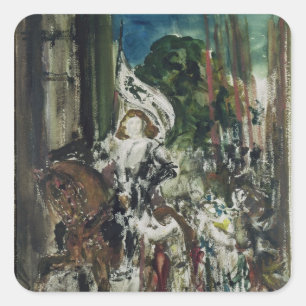 Joan of Arc Square Sticker