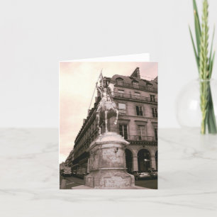 Joan of Arc Statue Notecard