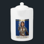 Joan of Arc: The Maid of Orleans, Knight Heroine<br><div class="desc">The WWI poster featuring Joan of Arc was a powerful piece of propaganda designed to galvanise American women into supporting the war effort. The image of Joan of Arc, a legendary French heroine who led her country to victory against the English, was strategically chosen to inspire patriotism and a sense...</div>