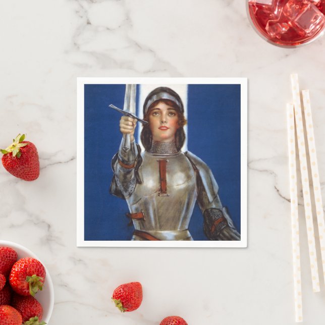 Joan of Arc: The Maid of Orleans, Knight Heroine Napkin (Insitu)