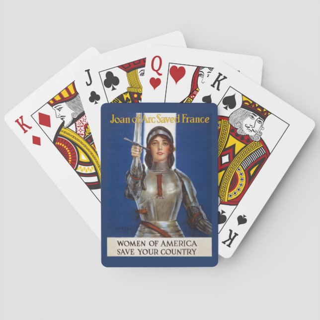 Joan of Arc: The Maid of Orleans, Knight Heroine Playing Cards (Back)