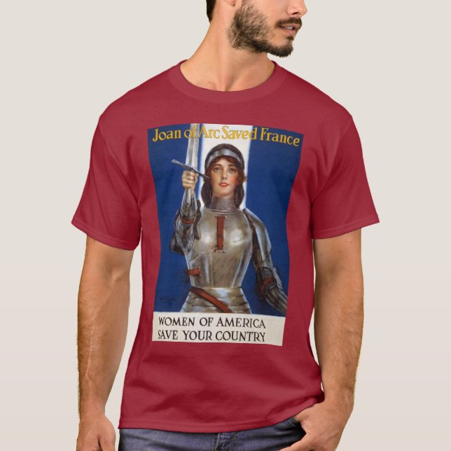 Joan of Arc: The Maid of Orleans, Knight Heroine T-Shirt (Front)