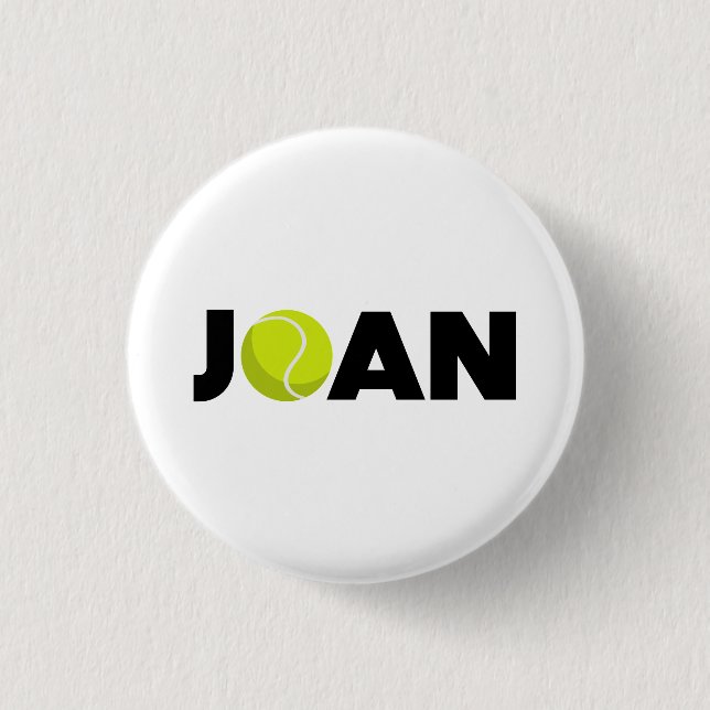 Joan Tennis 3 Cm Round Badge (Front)
