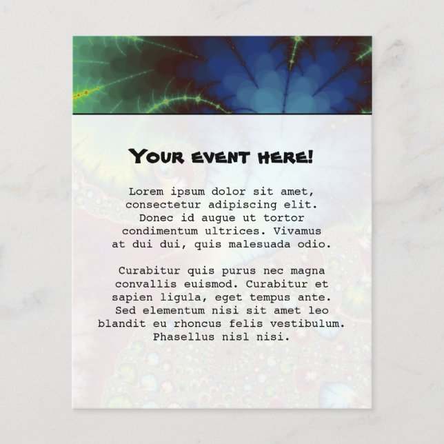 Joanie 50 Fractal Art Flyer (Front)