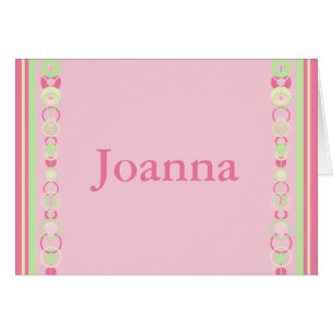 Joanna Modern Circles Custom Name Card