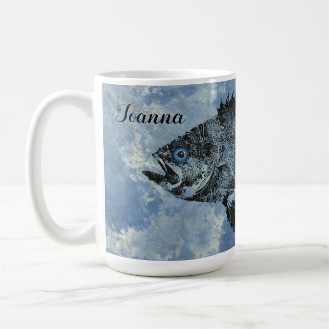 Joanna's Black Rockfish - Customisable 15 oz. Mug (Left)