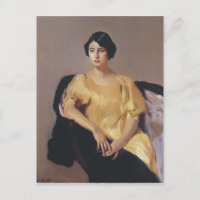 Joaquín Sorolla- Elena in a yellow tunic
