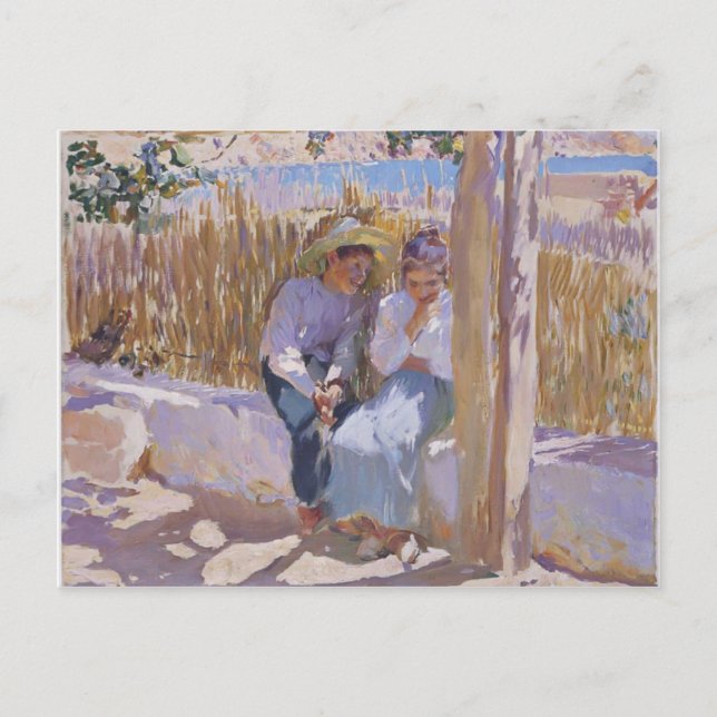 Joaquín Sorolla- Idyll, Javea Postcard (Front)