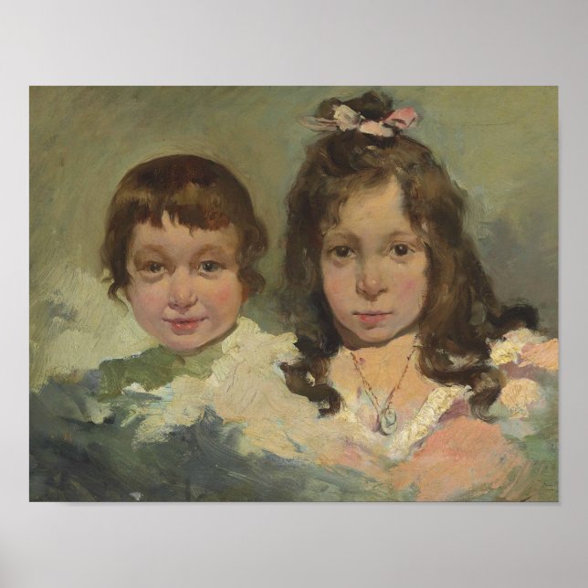 Joaquin Sorolla - María and Joaquín Poster (Front)