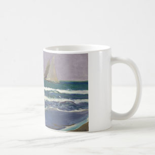Joaquin Sorolla - Ship Sails in the Sea Coffee Mug