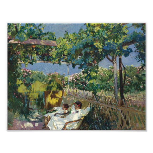 Joaquin Sorolla - Siesta in the Garden Photo Print (Front)
