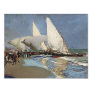 Joaquin Sorolla - The Beach at Valencia Photo Print