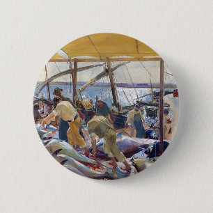 Joaquín Sorolla- The Tunny Catch 6 Cm Round Badge