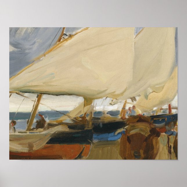 Joaquin Sorolla - Valencia Beach Poster (Front)