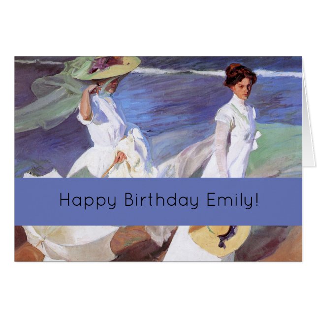 Joaquin Sorolla Women Walking Beach (Front Horizontal)