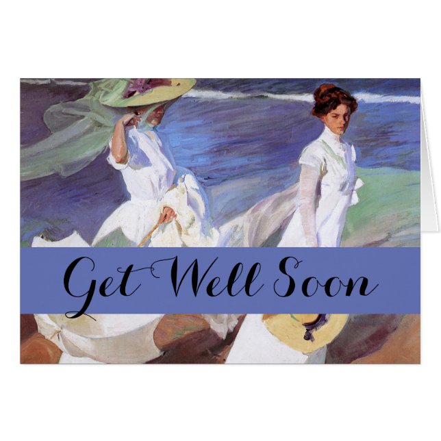 Joaquin Sorolla Women Walking Beach (Front Horizontal)