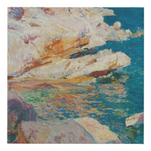 Joaquin Sorolla Y Bastida - Rocks At Javea. Faux Canvas Print