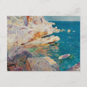 Joaquin Sorolla Y Bastida - Rocks At Javea. Postcard