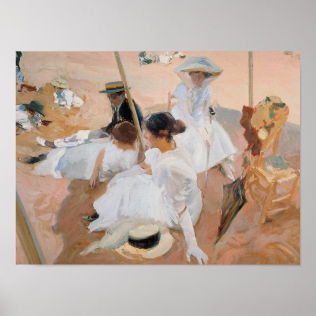 Joaquin Sorolla Y Bastida - Under The Awning Poster (Front)