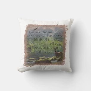JOB 12:7 - Pillow