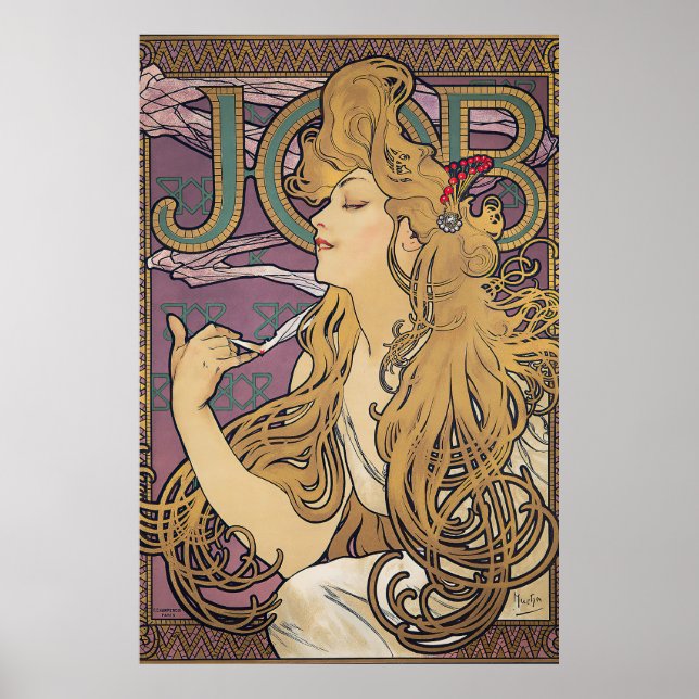 Job (1896) by Alphonse Mucha  Poster (Front)