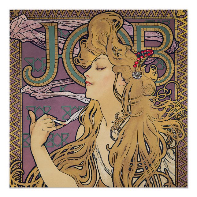 Job (1896) by Alphonse Mucha  Poster (Front)