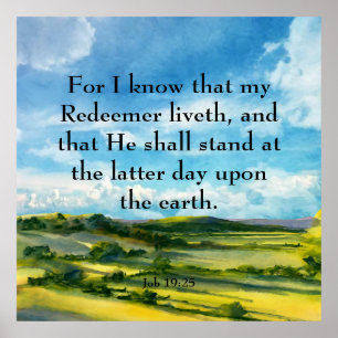 Job 19:25  poster