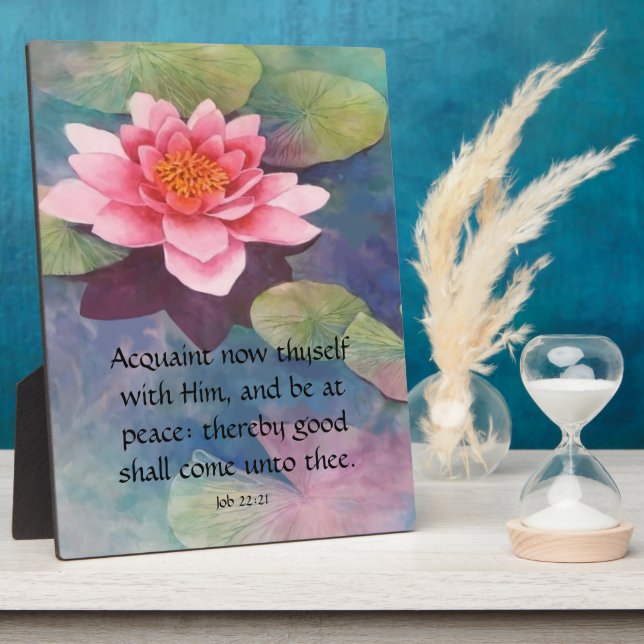 Job 22:21   plaque (Side)