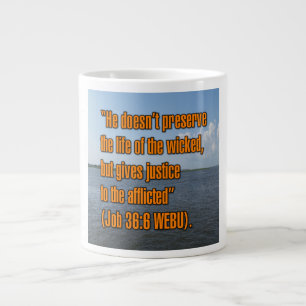 Job 36:6 WEBU Mug