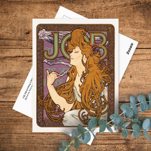 Job Advertising Lithograph Alphonse Mucha Postcard