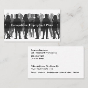 Job Agency Employment Services Business Card