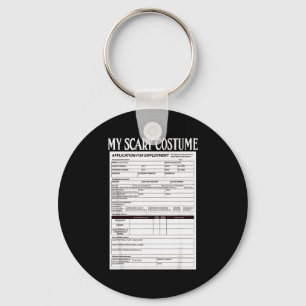 Job Application Funny Y Halloween Costume Trick Or Key Ring