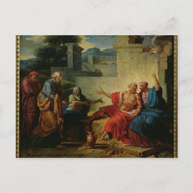 Job Being Scolded by his Wife, c.1790 Postcard (Front)