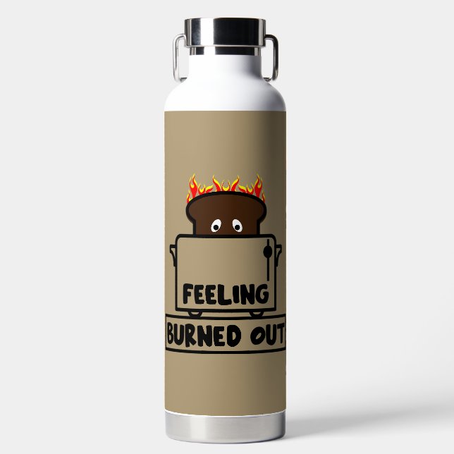 Job Burnout Water Bottle (Front)