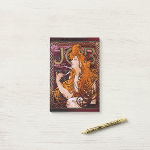 JOB by Alphonse Mucha Post-it Notes