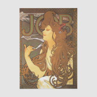 Job by Alphonse Mucha Tissue Paper