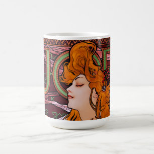 JOB by Alphonse Mucha Vintage Art Nouveau Artwork Coffee Mug