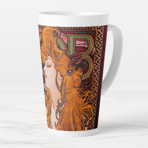 JOB by Alphonse Mucha Vintage Art Nouveau Artwork Latte Mug